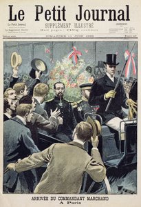 Aankomst van Commandant Marchand in Parijs, titelpagina uit 